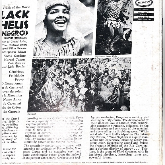 Black Orpheus Original Soundtrack; Record - Picture 3 of 6